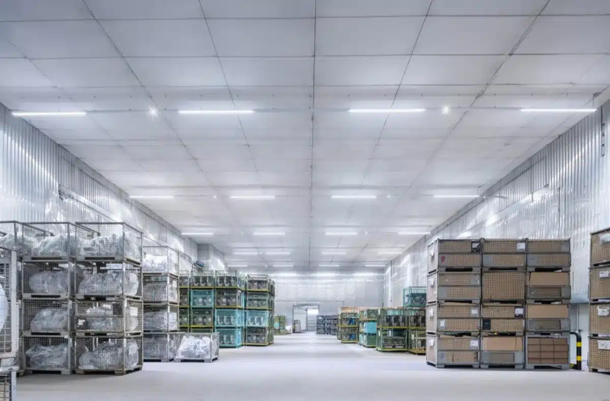 Iluminación almacenamiento Raben Group Logistic Centre