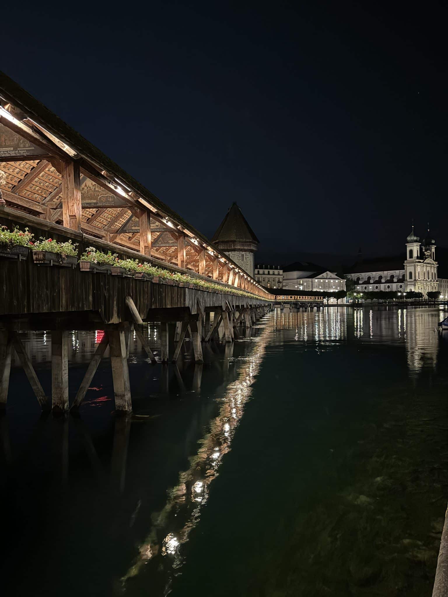 Kapellbrücke night byLIGHTGUIDE
