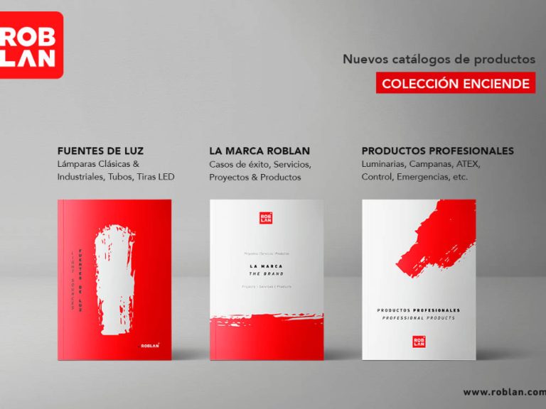 El nuevo catálogo, «Colección Enciende», de Roblan con productos de iluminación led