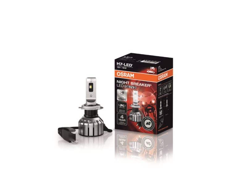 OSRAM lanza la NIGHT BREAKER® LED GEN 2 H7 legal por primera vez para motocicletas