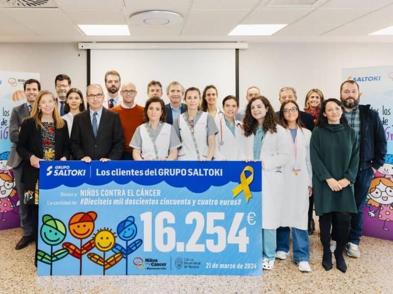 Los clientes de Saltoki alcanzan los 260.000€ donados a Niños contra el Cáncer desde 2017