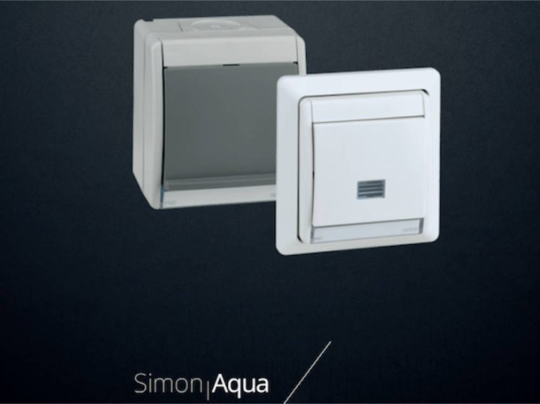 Simon presenta la serie Aqua, con nuevos acabados en blanco y gris