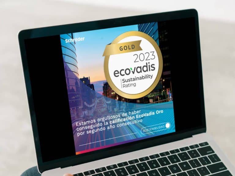 Schréder ha conseguido la calificación EcoVadis Gold por sus esfuerzos en materia de sostenibilidad