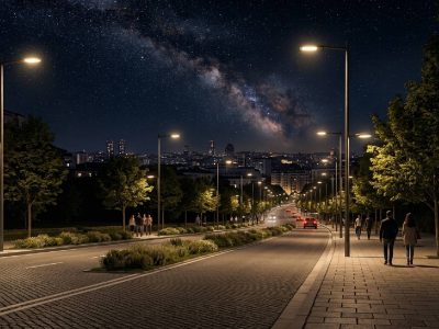 La física del cielo nocturno: ¿Cómo influye la composición espectral del LED en la contaminación lumínica?