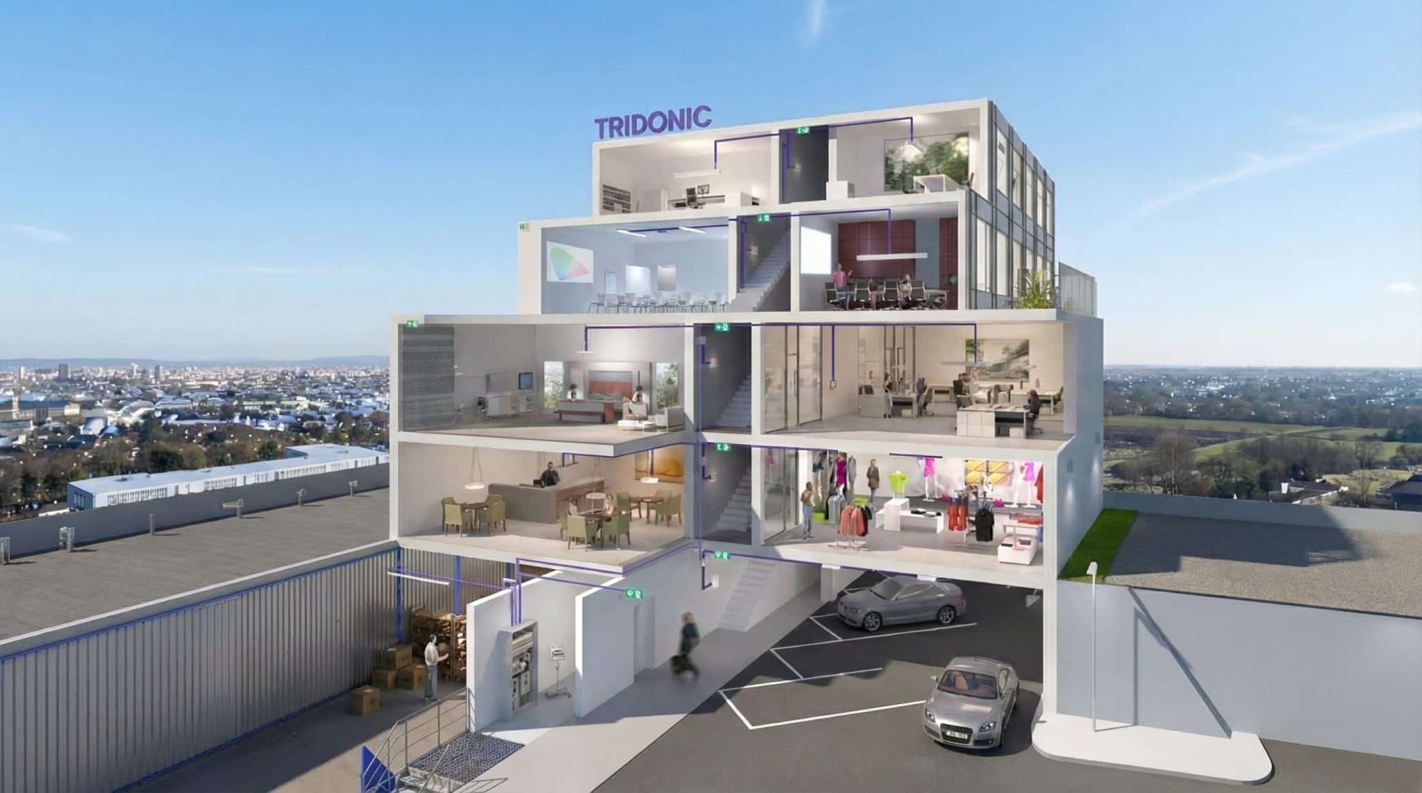 Tridonic L+B2026 building data rendering