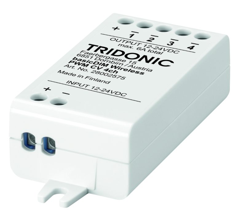 Un sencillo control inalámbrico de la luz de Tridonic