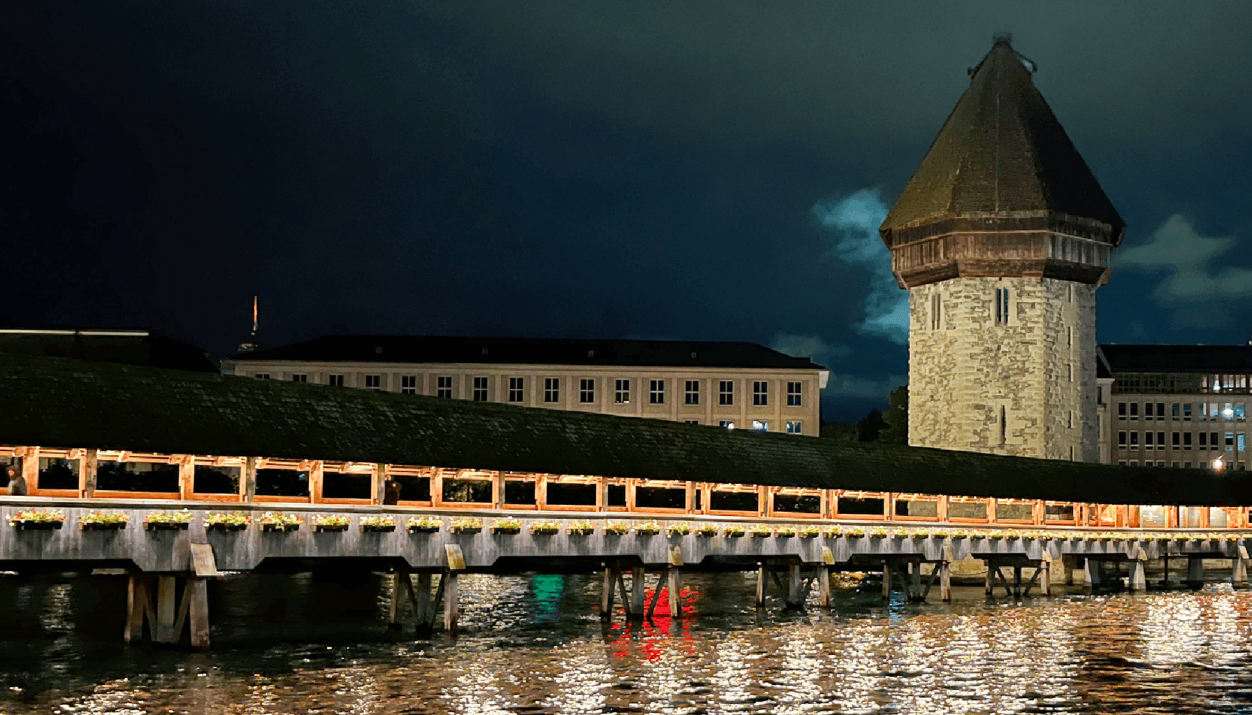 portada puente Kapellbrücke de Lucerna